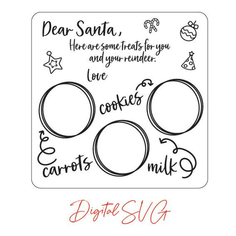 DIGITAL SVG FILE - Treats for Santa Square Board - AT Blanks Australia#option1 - #product_vendor - #product_type