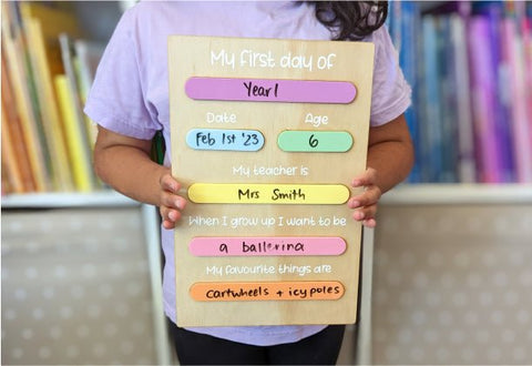 DIY Kit - Back to School Board | Rectangle + Pastels - AT Blanks Australia#option1 - #product_vendor - #product_type