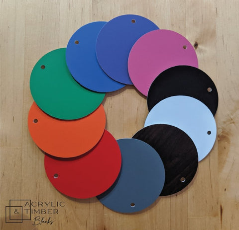 Dual Colour - 75mm Circle Tag Sample Pack - AT Blanks Australia#option1 - #product_vendor - #product_type