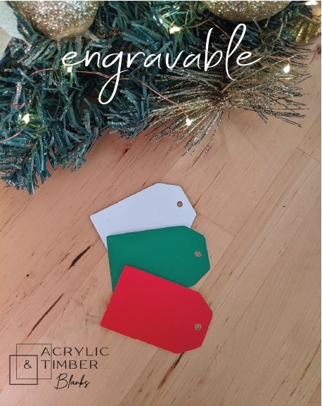 Dual Colour - Christmas Tag - Traditional (5 Pack) - AT Blanks Australia#option1 - #product_vendor - #product_type