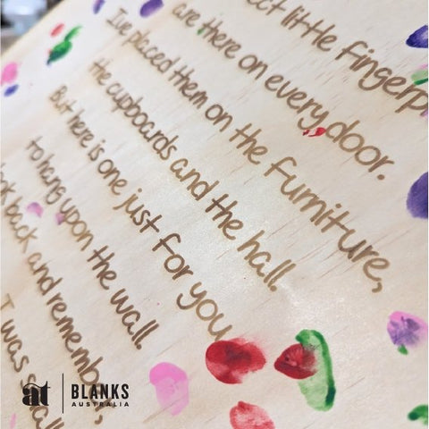 Fingerprint Plaque - engraved poem - AT Blanks Australia#option1 - #product_vendor - #product_type