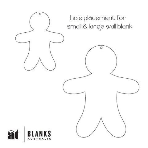 Gingerbread Man Wall Plaque - AT Blanks Australia#option1 - #product_vendor - #product_type