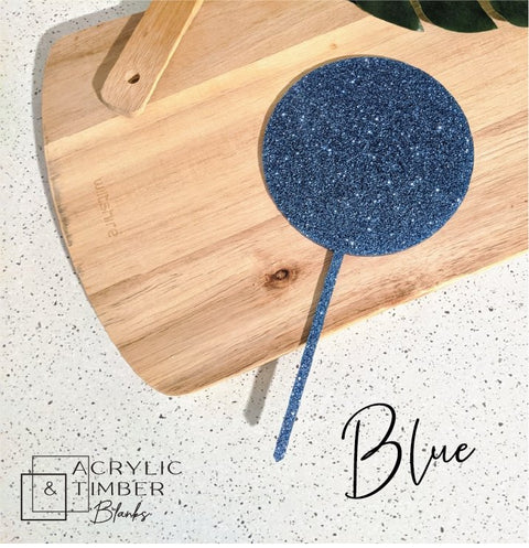 Glitter Acrylic Cake Topper - Circle - AT Blanks Australia#option1 - #product_vendor - #product_type