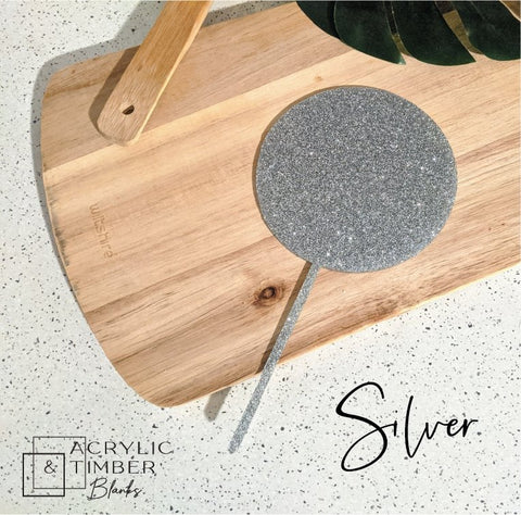 Glitter Acrylic Cake Topper - Circle - AT Blanks Australia#option1 - #product_vendor - #product_type