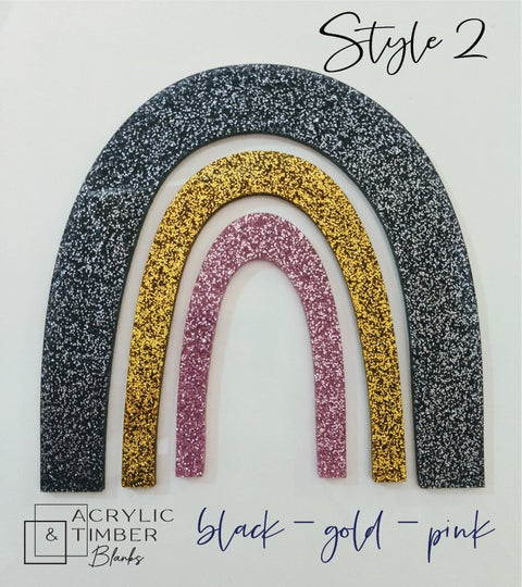 Glitter Acrylic - Rainbow - AT Blanks Australia#option1 - #product_vendor - #product_type