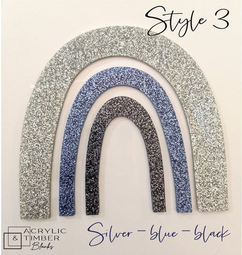Glitter Acrylic - Rainbow - AT Blanks Australia#option1 - #product_vendor - #product_type