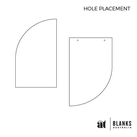 Half Arch Place card | Mirror Range - AT Blanks Australia#option1 - #product_vendor - #product_type
