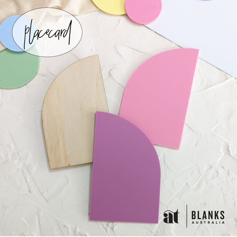 Half Arch Place card | Pastel Range - AT Blanks Australia#option1 - #product_vendor - #product_type