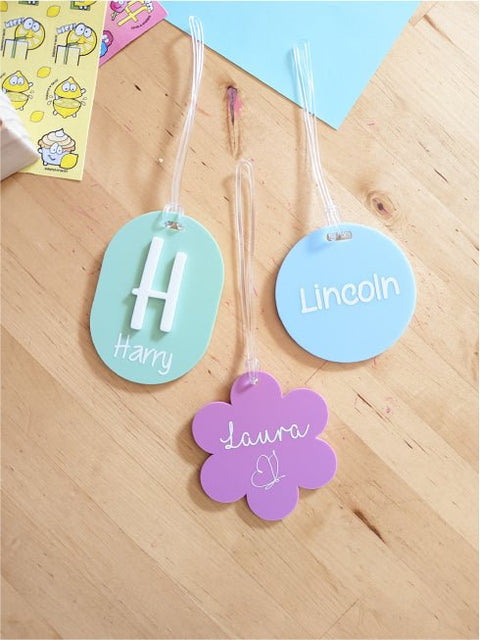 Letter Oval Bag Tag | DIY Blank - AT Blanks Australia#option1 - #product_vendor - #product_type