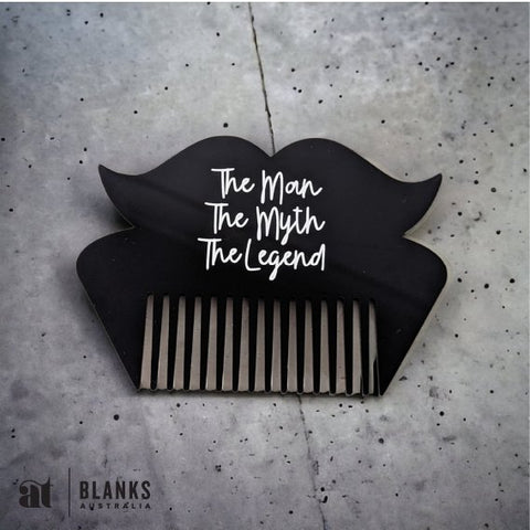 Moustache Comb - AT Blanks Australia#option1 - #product_vendor - #product_type