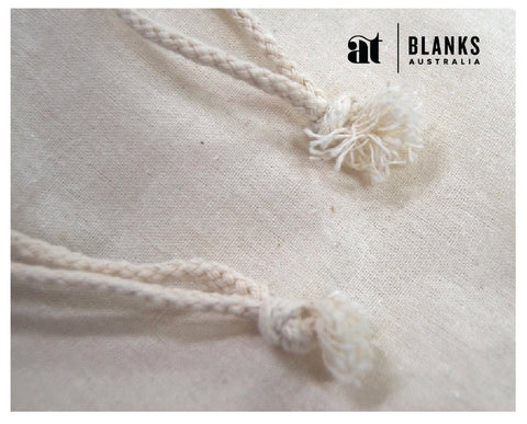 Natural Calico - drawstring bag - AT Blanks Australia#option1 - #product_vendor - #product_type