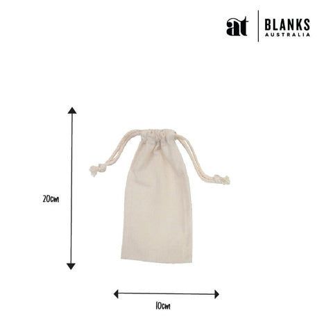 Natural Calico - drawstring bag - AT Blanks Australia#option1 - #product_vendor - #product_type