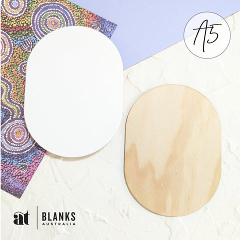 Oval 197 x 149mm (A5) | Standard Range - AT Blanks Australia#option1 - #product_vendor - #product_type