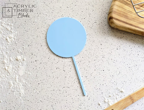 Pastel Acrylic Cake Topper - Circle - AT Blanks Australia#option1 - #product_vendor - #product_type