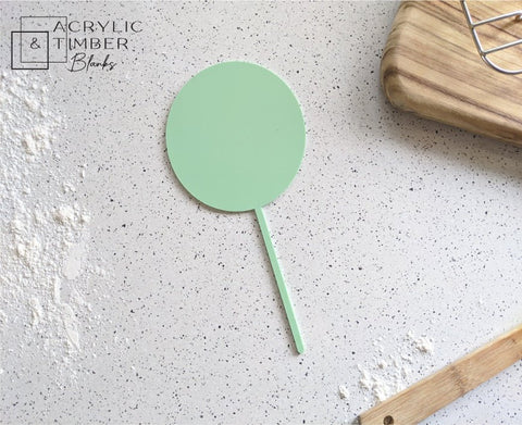 Pastel Acrylic Cake Topper - Circle - AT Blanks Australia#option1 - #product_vendor - #product_type