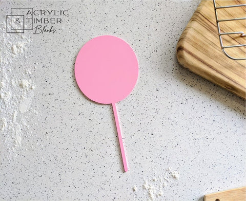Pastel Acrylic Cake Topper - Circle - AT Blanks Australia#option1 - #product_vendor - #product_type