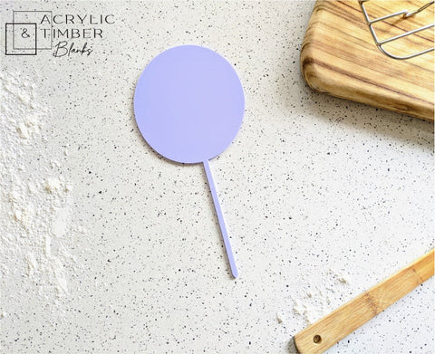 Pastel Acrylic Cake Topper - Circle - AT Blanks Australia#option1 - #product_vendor - #product_type
