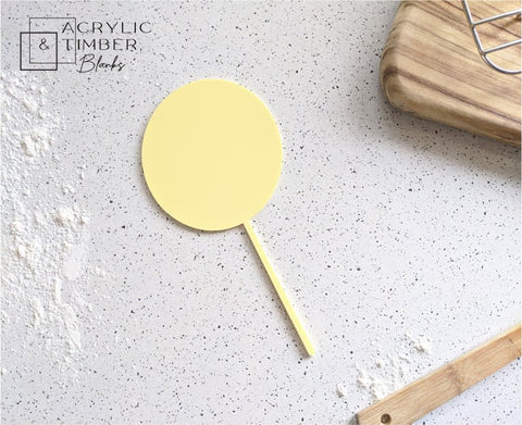 Pastel Acrylic Cake Topper - Circle - AT Blanks Australia#option1 - #product_vendor - #product_type