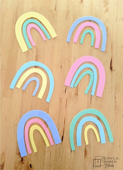 Pastel Acrylic - Rainbow - AT Blanks Australia#option1 - #product_vendor - #product_type