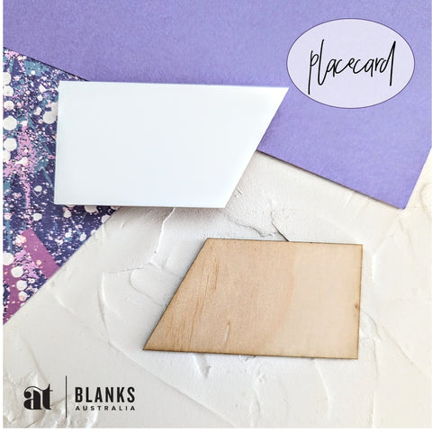 Pointed Rectangle Place card | Standard Range - AT Blanks Australia#option1 - #product_vendor - #product_type
