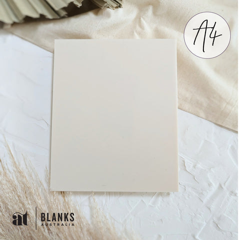 rectangle acrylic blank plywood blank A4 beige 