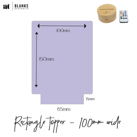 Rectangle Light Topper - (For Multi-Round Base) - AT Blanks Australia#option1 - #product_vendor - #product_type