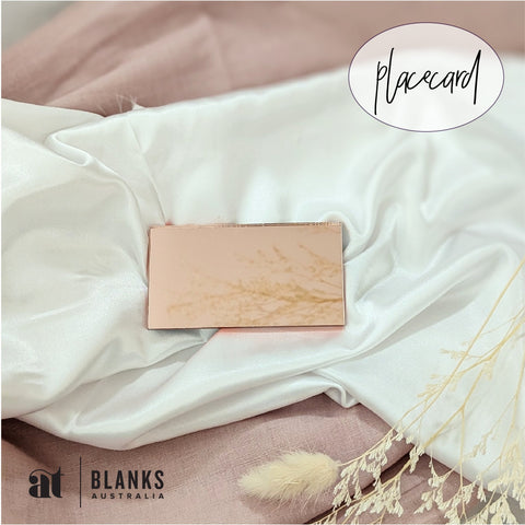 rectangle acrylic blank plywood blank placecard mirror