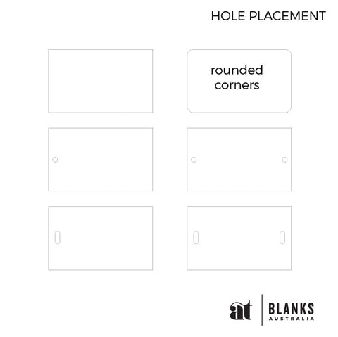 Rectangle Place card | Mirror Range - AT Blanks Australia#option1 - #product_vendor - #product_type