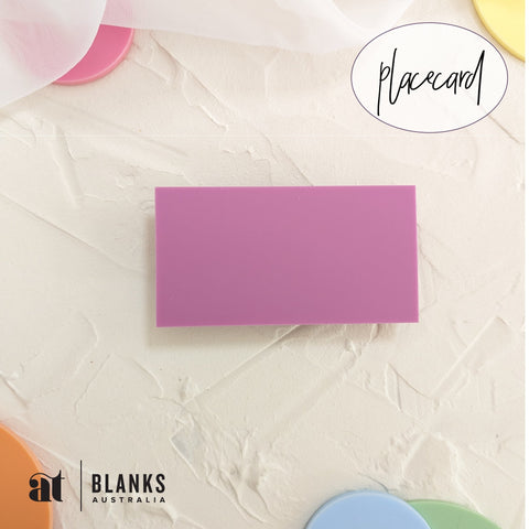 rectangle acrylic blank plywood blank placecard pastel