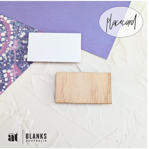 rectangle acrylic blank plywood blank placecard clear 2mm 3mm