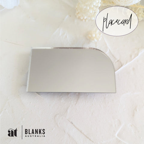 Round Corner Place card | Mirror Range - AT Blanks Australia#option1 - #product_vendor - #product_type