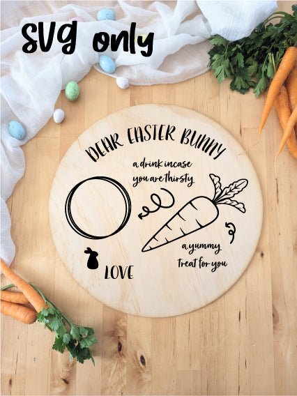Treats for the Easter Bunny - Circle Board - DIGITAL DOWNLOAD- AT Blanks Australia Acrylic blanks