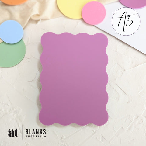 Wavy 197 x 149mm (A5) | Pastel Range - AT Blanks Australia#option1 - #product_vendor - #product_type