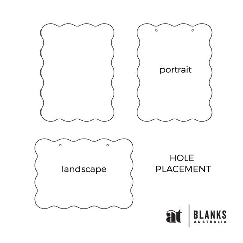 Wavy Place card | Mirror Range - AT Blanks Australia#option1 - #product_vendor - #product_type