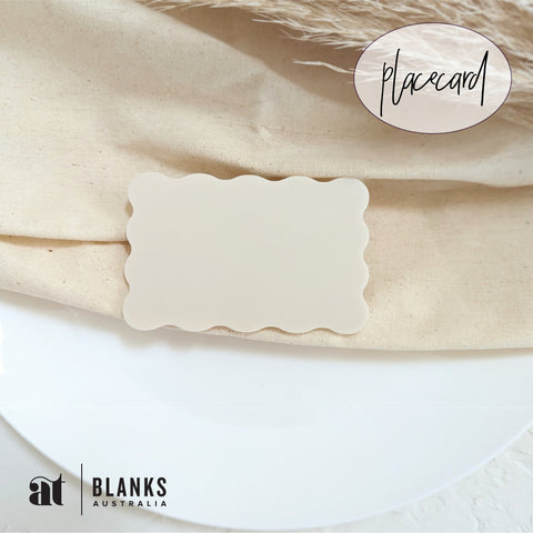 Wavy Place card | Nature Range - AT Blanks Australia#option1 - #product_vendor - #product_type