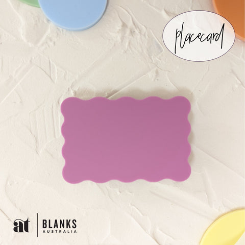 Wavy Place card | Pastel Range - AT Blanks Australia#option1 - #product_vendor - #product_type
