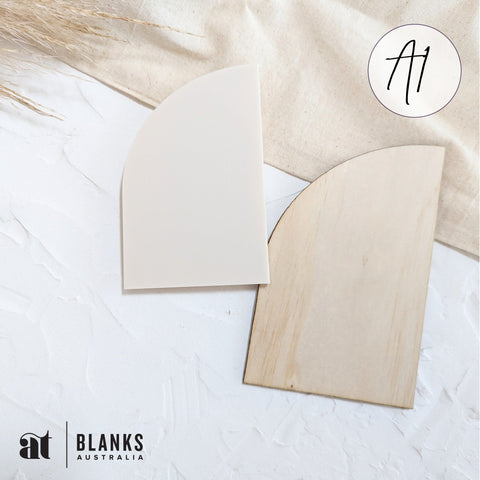 Half Arch Blanks | Acrylic DIY Shapes - AT Blanks Australia - Acrylic Blanks
