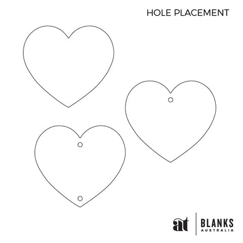 100mm Acrylic Blank Heart | Standard Range - AT Blanks Australia#option1 - #product_vendor - #product_type