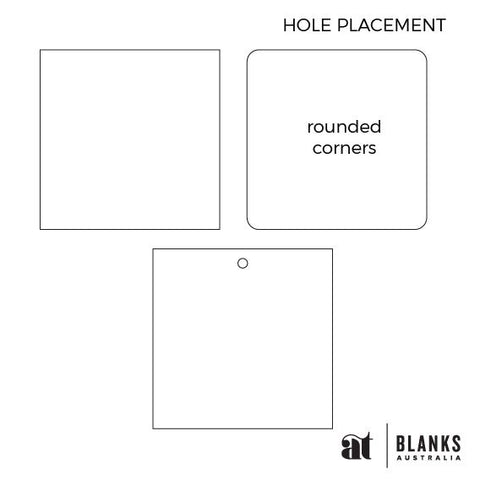 100mm Acrylic Blank Square | Standard Range - AT Blanks Australia#option1 - #product_vendor - #product_type