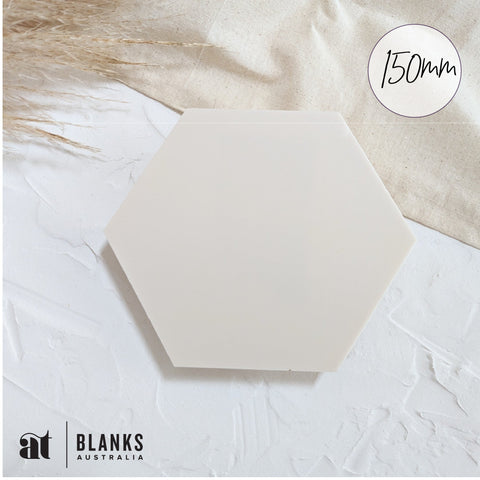 150mm Acrylic Blank Hexagon | Nature Range - AT Blanks Australia#option1 - #product_vendor - #product_type