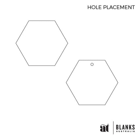 150mm Acrylic Blank Hexagon | Standard Range - AT Blanks Australia#option1 - #product_vendor - #product_type