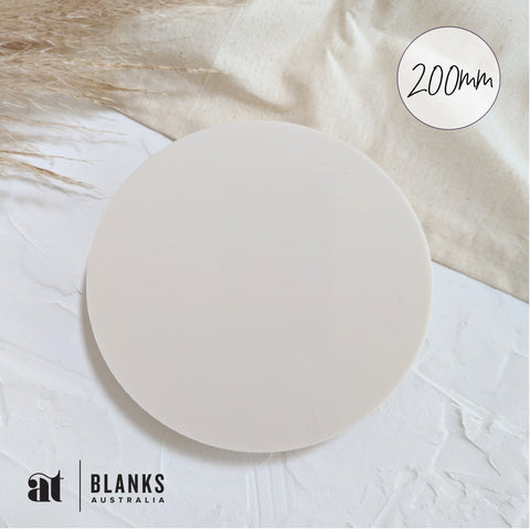 200mm circle acrylic blank plywood blank beige