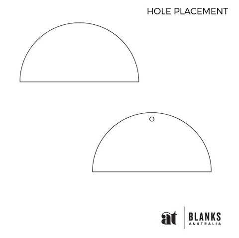 300mm Semi Circle Blank | Nature Range - AT Blanks Australia#option1 - #product_vendor - #product_type