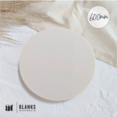 600mm circle acrylic blank plywood blank beige
