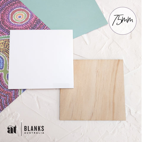 75mm Acrylic Blank Square | Standard Range - AT Blanks Australia#option1 - #product_vendor - #product_type