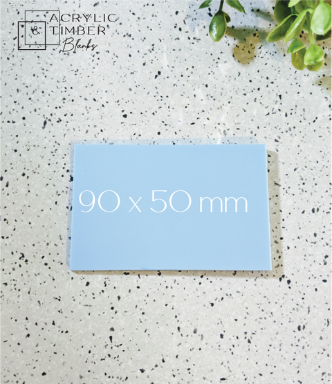 Pastel Acrylic - 90 x 50mm rectangle