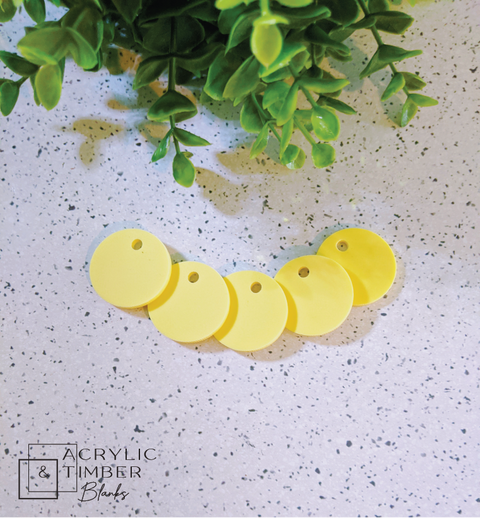 Pastel Acrylic - 30mm key ring - 5 pack – product image 2