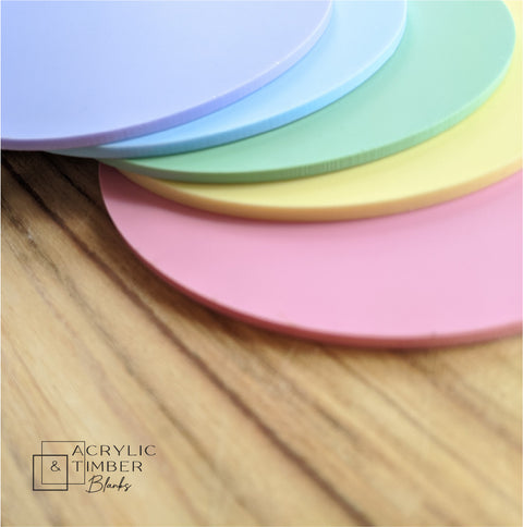 Pastel Acrylic - 30mm key ring - 5 pack – product image 6