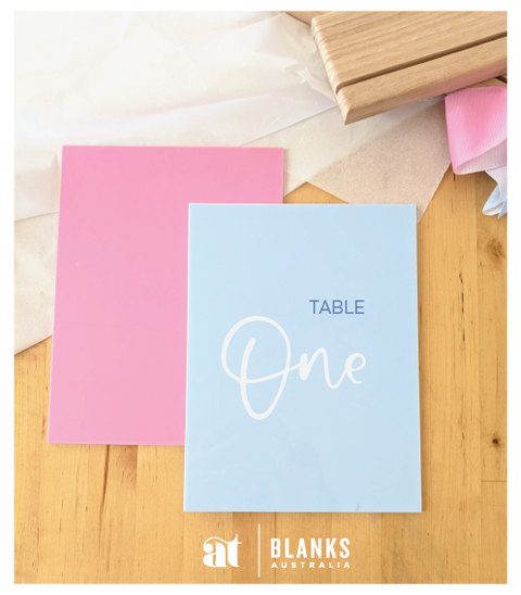 Pink and Blue Acrylic Rectangles – product image 2