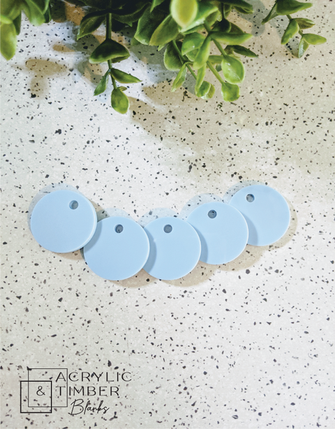Pastel Acrylic - 30mm key ring - 5 pack – product image 3